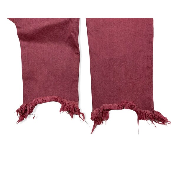 DEAR JOHN Size 30/32 High Waist Skinny Raw Chewed Hem Jeans in GINGER  nwt - Picture 5 of 8